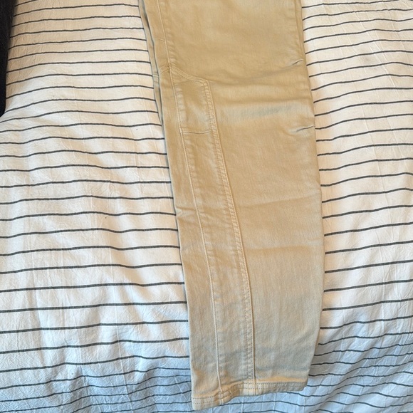 Pilcro Tan High Rise Jeans with Corduroy Texture - Picture 3 of 3